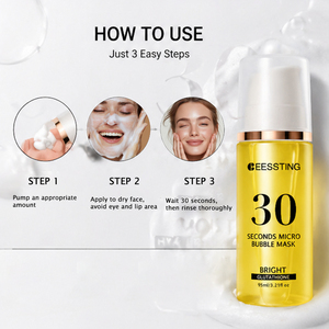 Mascarilla Facial Exfoliante, Iluminadora e Hidratante de Limpieza Profunda, Minimiza los Poros, Mascarilla de Microburbujas de 30 Segundos, Venta al Por Mayor - Product Image 5