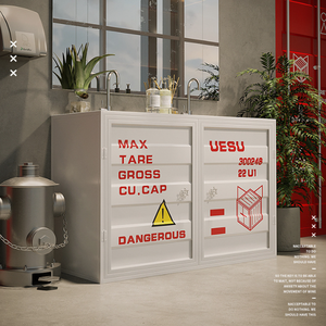 Longstar Bar 工业风格洗手盆 独特工业风格独立式水槽 工业风格酒吧洗漱台 - Product Image 2