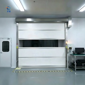 Portes automatiques à enroulement industrielles à grande vitesse avec construction en acier galvanisé et PVC, étanches pour les entrées d'entrepôts et d'usines - Product Image 5