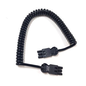 Câble en spirale mâle-mâle avec <span class=keywords><strong>connecteur</strong></span> ST 3 broches, gaine en PVC 1,5 mm², rallonge rétractable, cordon d'alimentation - Product Image 1