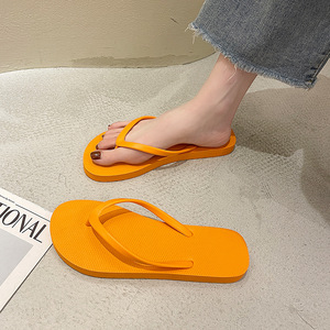Sandalias de Playa para Mujer, Diseño Simple, Parte Superior de PVC Negra, Antideslizantes, de Secado Rápido, Ligeras, Ideales para la Ducha, la Playa y la Costa, Estilo Instagram - Product Image 3