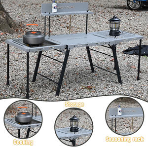 INBESTCAMP Cuisine <span class=keywords><strong>de</strong></span> <span class=keywords><strong>camping</strong></span> Gartenfest Stand Pack-out Campervan Overland Pour Unit Supplier Reglable Kuchentisch - Product Image 4