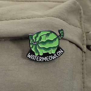 เข็มกลัดเคลือบลายผลไม้สุดสร้างสรรค์ แตงโม มะม่วง พันธุ์พันธุ์พิเศษ รูปทรงแปลกตา ลายบรอนนาซาน แมนโก้ วอเตอร์มีโวลอน  เครื่องประดับตลกๆ ขายส่ง - Product Image 3