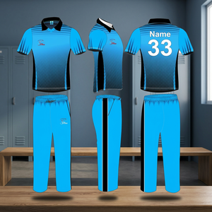 Wholesale Customizable Sublimation Polyester Cricket Jersey Team Uniform Digital Sublimation Printing Custom Color Logo Cricket - Product Image 3