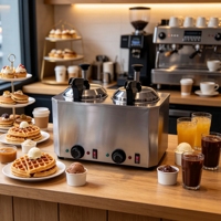 Nouvelle Machine Commerciale Chauffe-Fromage et Chocolat à Double Réservoir 220V, Distributeur de Fudge Chaud Portable et Écologique pour Hôtels