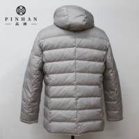 Doudoune Homme Hiver Style Canada en Duvet d'Oie, Manteau Coupe-Vent Respirant avec Capuche Personnalisable et Poches