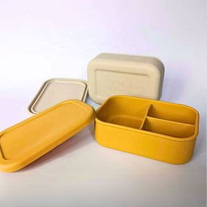Plateau de congélation multifonctionnel en silicone à 3 compartiments, récipient alimentaire réutilisable, empilable facilement, organisateur de préparation de repas - Product Image 1