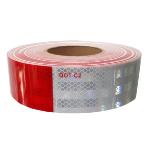 High Viz แผ่นสะท้อนแสง DOT-C2แบบปริซึมกันน้ำสติกเกอร์สะท้อนแสงสำหรับรถบรรทุกสติกเกอร์ความปลอดภัยที่เด่นชัดเทปสะท้อนแสงสำหรับรถพ่วง - Product Image 1