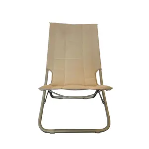 Fabricant de produits de loisirs de plein air personnalisés Chaise de camping inclinable légère à cadre tubulaire en acier