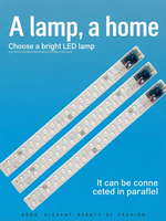 Module de source lumineuse LED intégré en bande longue pour panneau LED, tubes de remplacement pour plafonnier de salon, lampe de type puce