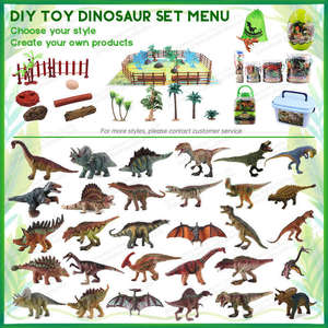 AiJH - Marionetas de Dinosaurios de PVC Sólido Personalizadas, Modelos de Parque de Dinosaurios, Decoración, Juguetes Educativos de Animales - Product Image 1