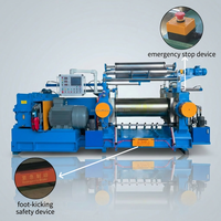 Mélangeur de caoutchouc à deux rouleaux certifié CE, machine de compoudage de caoutchouc silicone SBR, mélangeur de feuilles de caoutchouc, mélangeur de caoutchouc industriel ouvert