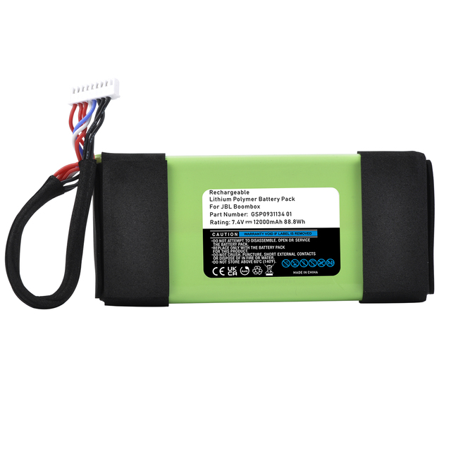 12000mAh Battery for JBL Boombox 1, Boombox1 Speaker, GSP0931134 01, with Screwdriver