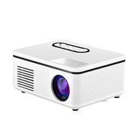 Mini proyector LED portátil 2023 320x240 píxeles reproductor de vídeo multimedia para el hogar altavoz incorporado compatible con HD
