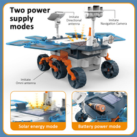 Zhorya Kids Diy 46PCS Science Experiment Robot Engineering Building Kits Solar Powered Car Toys