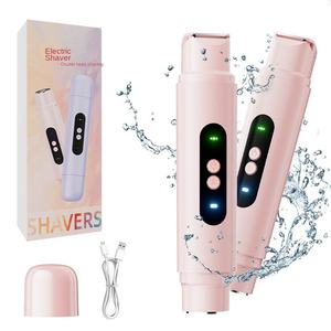 Épilateur rechargeable à double tête XBH pour l'épilation du <span class=keywords><strong>visage</strong></span> et du corps, <span class=keywords><strong>rasoir</strong></span> électrique indolore pour femmes avec lames jumelles - Product Image 5