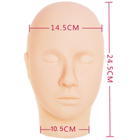 Tête de Mannequin de Massage Facial, outil de formation professionnelle, modèle cosmétique, pour extensions de cils, pratique