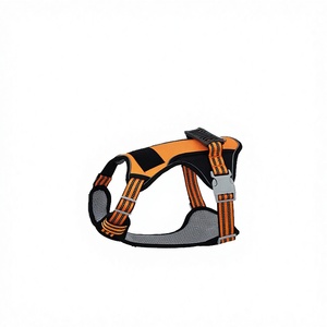 New High Quality Solid Leather Sport Reflective <b>Dog</b> Harness Custom Logo Luxury Adjustable No Pull Soft Breathable Padded Pet <b>Dog</b> - Product Image 3