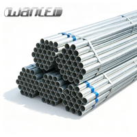 Tuyau en acier galvanisé sans soudure, tube en acier au carbone sans soudure galvanisé à chaud, norme ASTM pour l'alimentation en eau