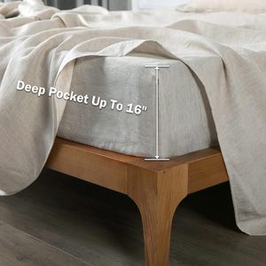 <span class=keywords><strong>Lenzuola</strong></span> di lino 100% Queen Size lavate <span class=keywords><strong>francese</strong></span> lino <span class=keywords><strong>lenzuola</strong></span> di lino biologico traspirante raffreddamento per le traversine calde Set di <span class=keywords><strong>lenzuola</strong></span> Queen - Product Image 6