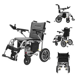 Silla de ruedas eléctrica plegable automática portátil ligera para discapacitados con control remoto - Product Image 6