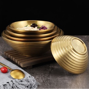 304 Stainless Steel Noodle Bowl Double Layer Insulated Conical Ramen Bowl For Home Use - Product Image 3