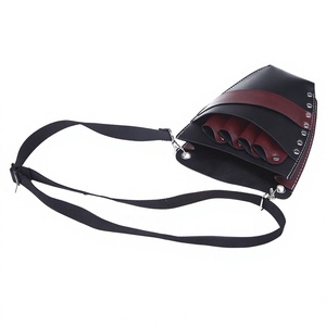 Étui pour ciseaux de barbier en cuir PU écologique ASAP, cousu à la machine, réutilisable, multifonctionnel, sac de salon pour les poils du corps - Product Image 1