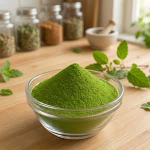 Premium Food Grade Freeze-Dried Tulsi Powder 100% Holy Basil Leaves Herbal Ingredient Clean Label for Tea Beverage Food - Product Image 3