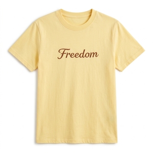 Maglietta Estiva Casual da <span class=keywords><strong>Donna</strong></span> in <span class=keywords><strong>Cotone</strong></span> e Spandex Premium con Logo Personalizzato OEM GRS, T-Shirt con Collo a O e Scritta per <span class=keywords><strong>Donna</strong></span> - Product Image 3