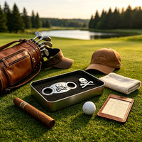 Étui à cigares en acier inoxydable, nouveau style, avec logo personnalisé, coupe-cigares, ensemble de coupe-cigares en V, coupe-cigares à ciseaux avec butée, ouvre-bouteille, marqueur de balle de golf