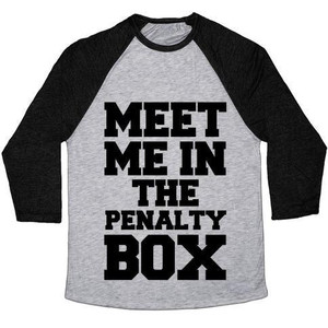 Meet Me in the Penalty Box Unisex Tri-Blend <b>Baseball</b> <b>Tee</b> - Product Image 5