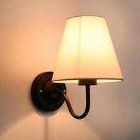 Lámpara de pared LED recargable de estilo Vintage para sala de estar, candelabro inalámbrico con batería, pantalla de tela para interiores, lámpara de pared Oplaadbare