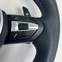 Nouveaux leviers de changement de vitesse en cuir style sport pour volant de BMW Série 3 (E90-E93) - Kit de rétrofit/amélioration