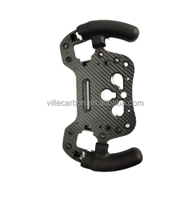 Hot bán sợi carbon Sim đua bánh xe tùy chỉnh giả mạo Carbon CNC tấm cho chỉ đạo Wheel sửa đổi với Silicone Grips - Product Image 4