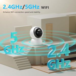 Caméra de sécurité TBCR à double objectif 2K, surveillance intérieure à 360 degrés pour animaux de compagnie avec suivi de mouvement, vision nocturne couleur, WiFi, surveillance des bébés et des animaux - Product Image 3