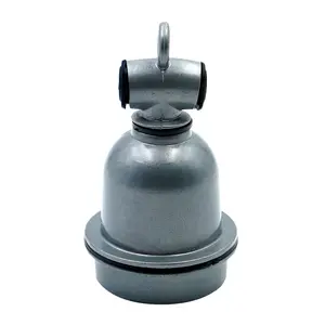220V Insulation Aluminum Retro Ceramic Heat Screw Bulb Base Socket Waterproof E27 Pet Heating Lamp Holder