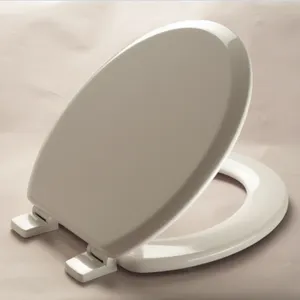 SANIPRO American New Toilet Seat Cover Standard Cheap Plastic PP Bottom Fixing Installation Soft Close Toilet Lid