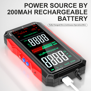 Voller bunter LCD-Bildschirm mit Zählungen Automatisch reichendes digitales Multimeter-Multi-<span class=keywords><strong>Tester</strong></span>-Messgerät zum Messen - Product Image 5