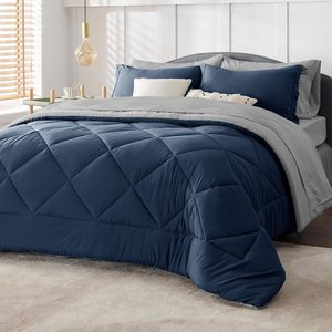 Juego de edredón de 7 piezas de lujo tamaño King Queen, ropa de cama estampada con sábana plana rellena de poliéster, Sábana bajera, fundas de almohada - Product Image 4