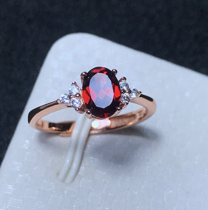 natural Garnet ring Style 1