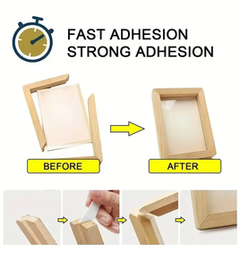 Colla per MDF ad alte prestazioni da 100 ml, super adesivo istantaneo con spray attivatore per carpenteria e giunzioni a mitra in legno - Product Image 4