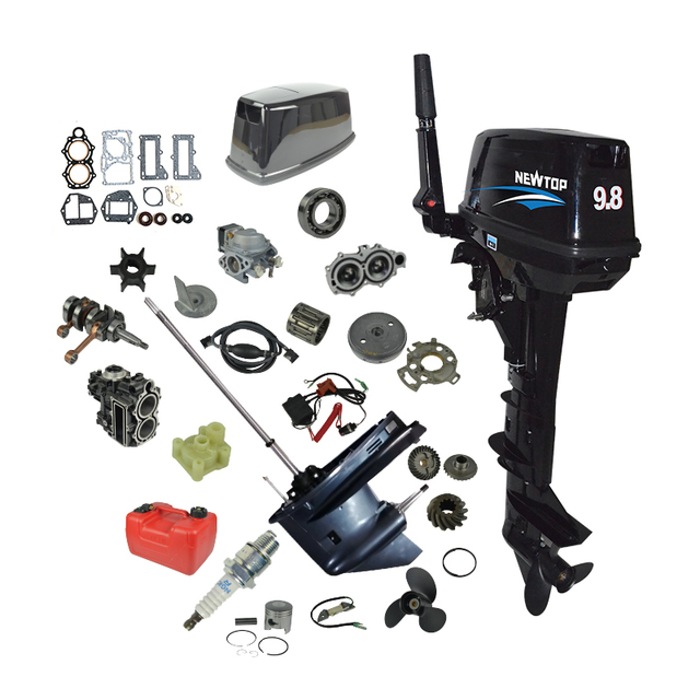 Tohatsu 9.8HP 2 Stroke Portable Outboard Marine Boat Engine New Gasoline Fuel Type