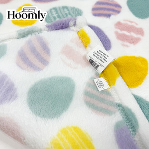 Hoomly Flanell-Fleece-Decke mit Osterei-Druck, 180 x 200 cm, modische, weiche, dicke Plüschdecke für Wohnzimmer, Sofa, Bett, Stuhl, Dekoration - Product Image 5