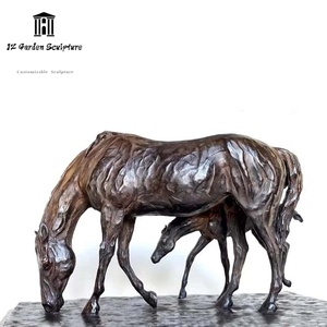 Statua di Cavallo in Bronzo Fuso Personalizzabile per Decorazione Domestica e Uso Religioso - Product Image 1