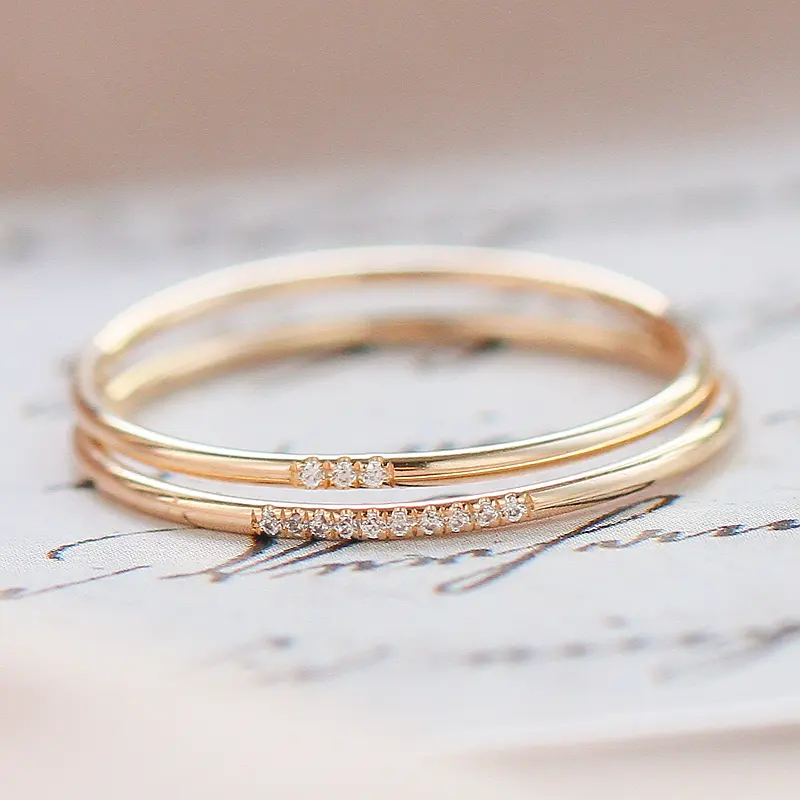 14K, покрыто золотом, циркон кольца костяшки кольца Boho ювелирные изделия Anillos Bague Femme минимализм Anelli Donna Aneis кольцо для женщин