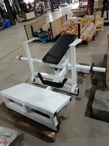 Attrezzatura Fitness per Palestra Commerciale Trainer Funzionale con Piastre in Acciaio Macchina per Glutei e Spinte dell'Anca per Allenamento Gambe - Product Image 4