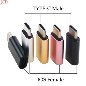 Adaptateur USB C mâle vers IOS femelle pour <span class=keywords><strong>iPhone</strong></span> X XR XS Max 8 7 6 <span class=keywords><strong>6S</strong></span> <span class=keywords><strong>Plus</strong></span> type-c à 8pin câble de charge synchrone convertisseur - Product Image 1