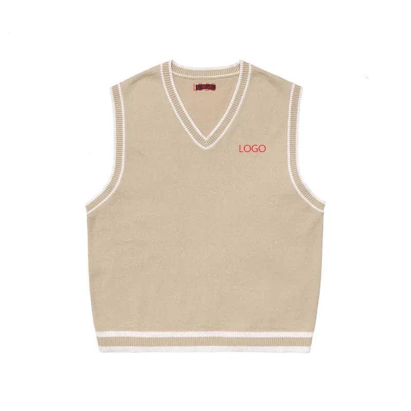 Customized Golf knitted pullover VEST MEN sweater for autumn winter clothes