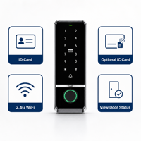 Clavier d'accès par empreinte digitale WiFi Tuya 2.4G, étanche IP66, 100 empreintes digitales, carte d'identité en option, carte IC, contrôle d'ouverture de porte à distance