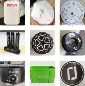 Imprimante à tampon pneumatique M6/S grande taille, 6 couleurs, 110 mm, avec cuve d'encre fermée et tampon <span class=keywords><strong>de</strong></span> navette pour boîtes à lunch, jouets <span class=keywords><strong>de</strong></span> voiture, jouets simples, bouteilles, tasses, Lego - Product Image 3